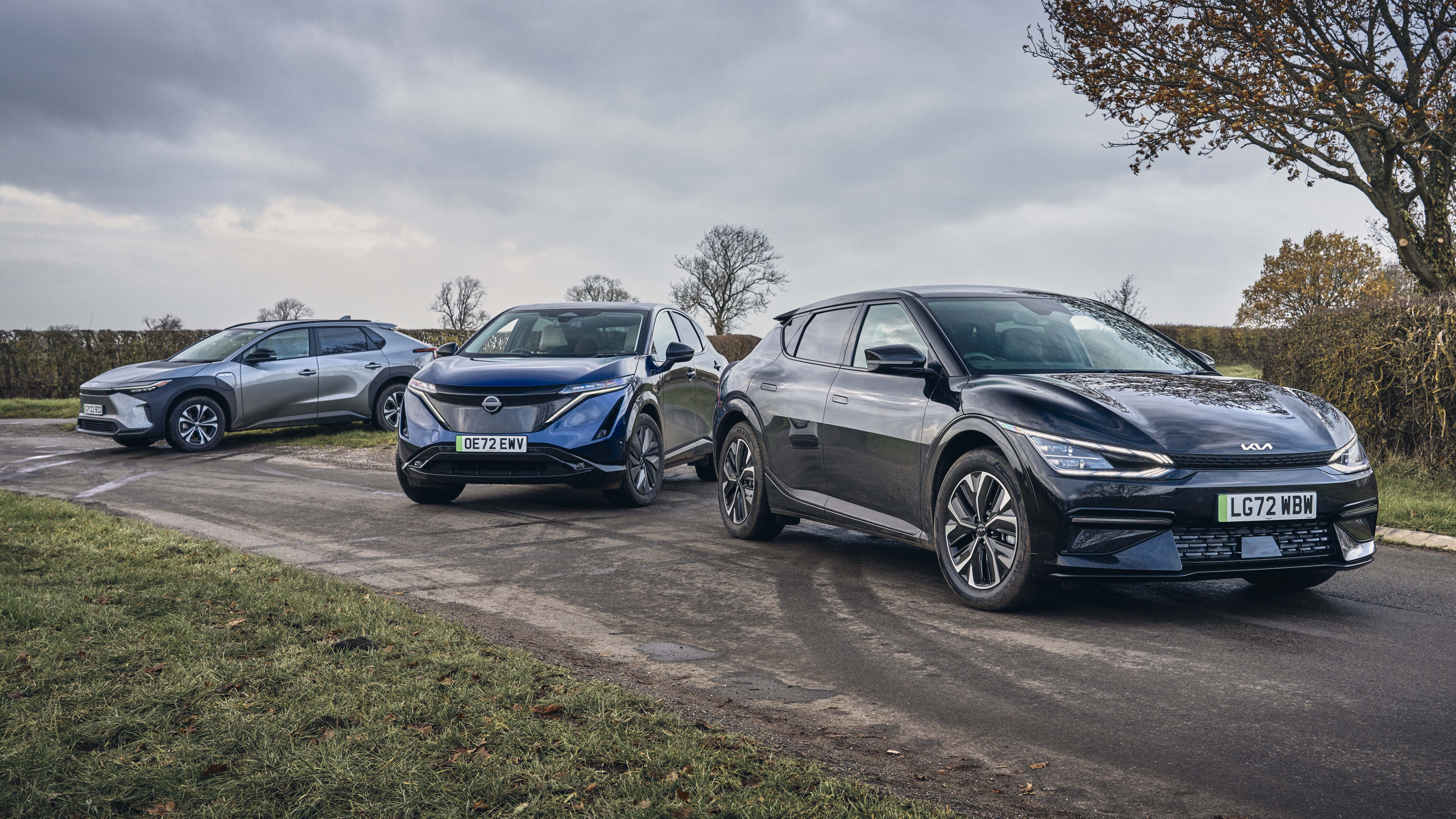 The big electric family car test Kia EV6 vs Nissan Ariya vs